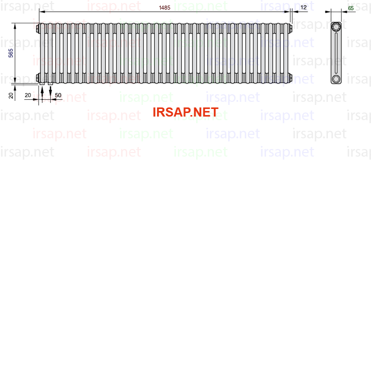 Радиатор IRSAP Tesi 20565/33 T18 CL 01